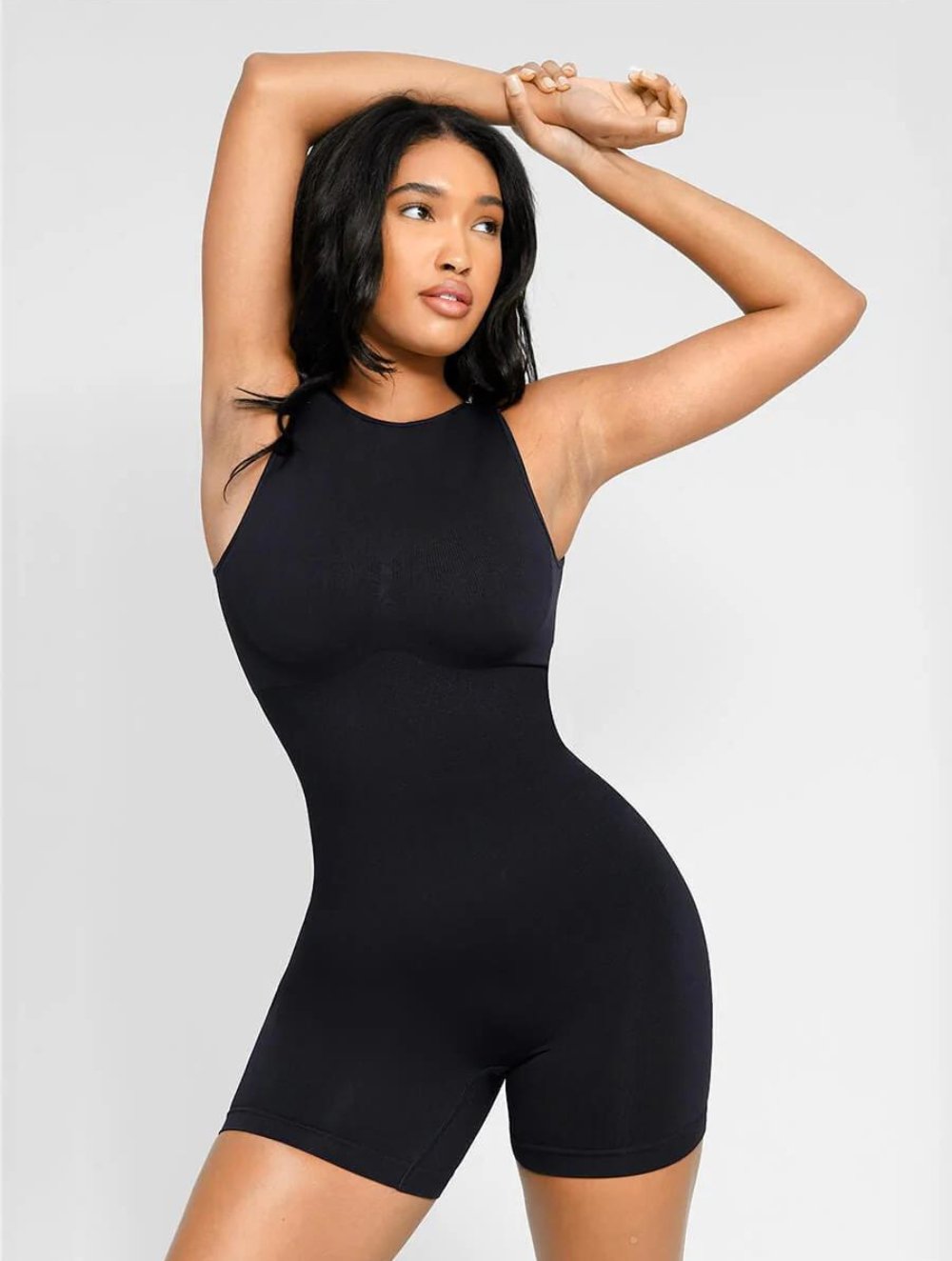 Round Neck Low Back Bodysuit - GetLivetta