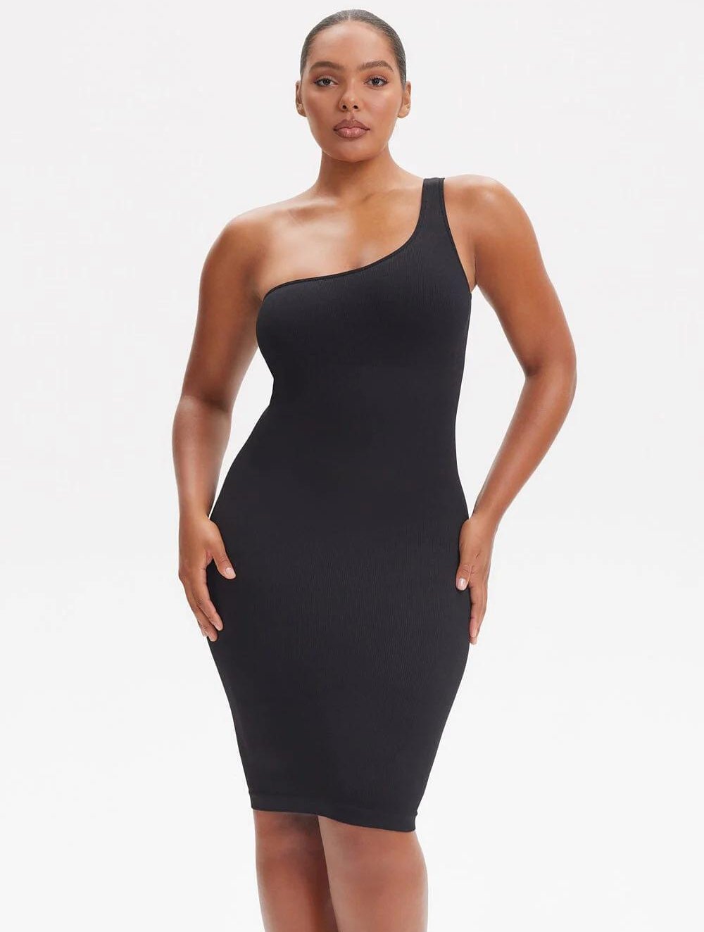 Shapewear Deep V-Neck Tank Dress - GetLivetta