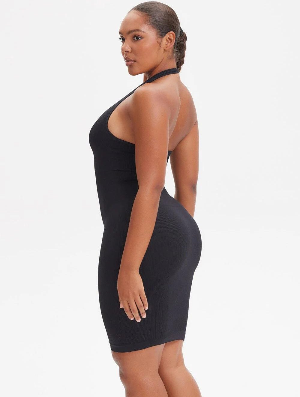 Shapewear Halter Strap Mini Dress - GetLivetta