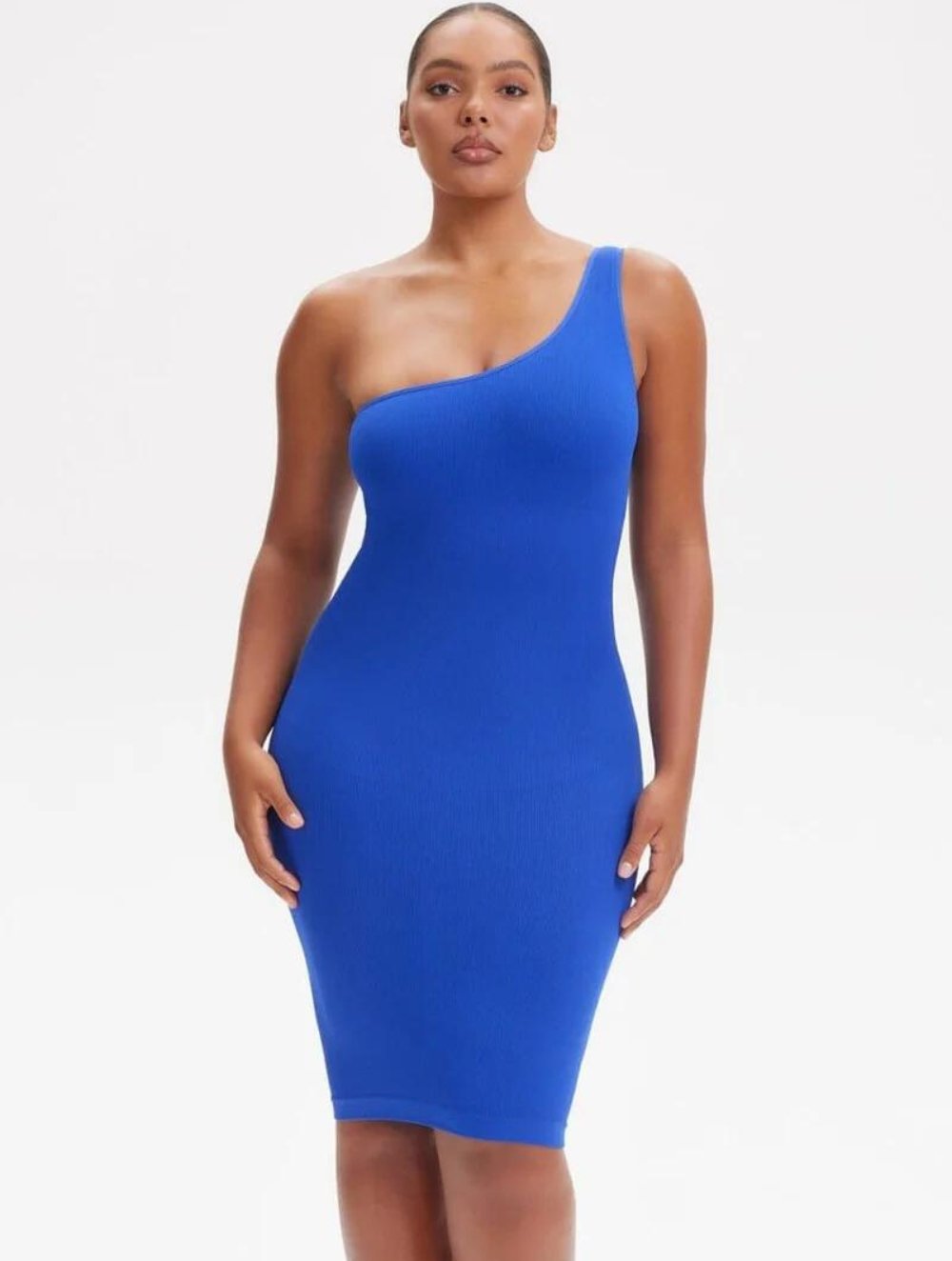 Shapewear One-Shoulder Strap Dress - GetLivetta