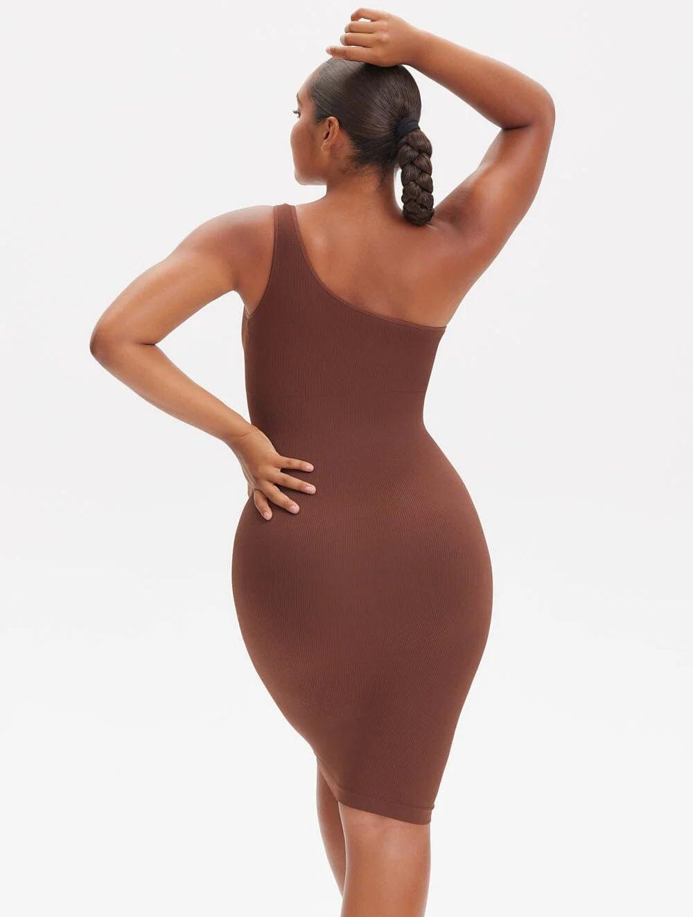 Shapewear One-Shoulder Strap Dress - GetLivetta