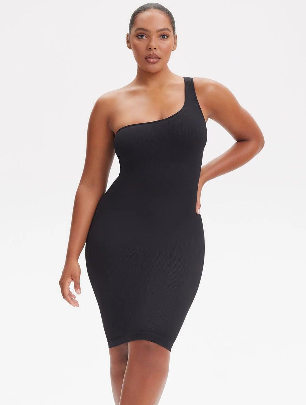 Shapewear One-Shoulder Strap Dress - GetLivetta