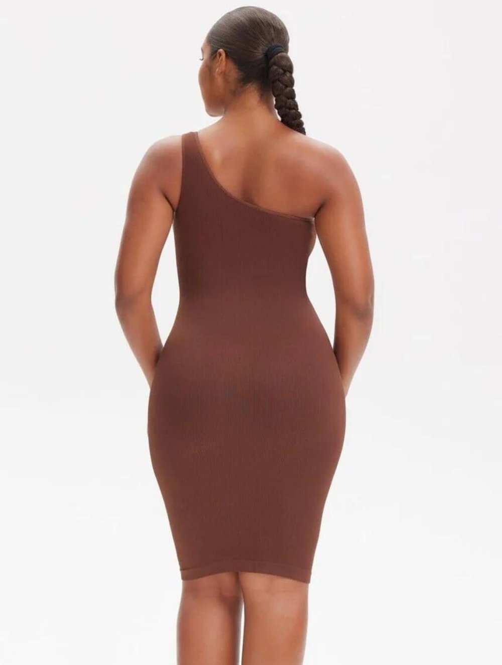 Shapewear One-Shoulder Strap Dress - GetLivetta