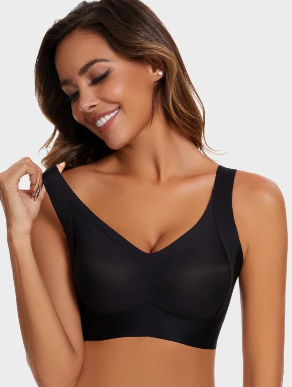 Daily Comfort Wireless Shaper Bra (Black) - GetLivetta