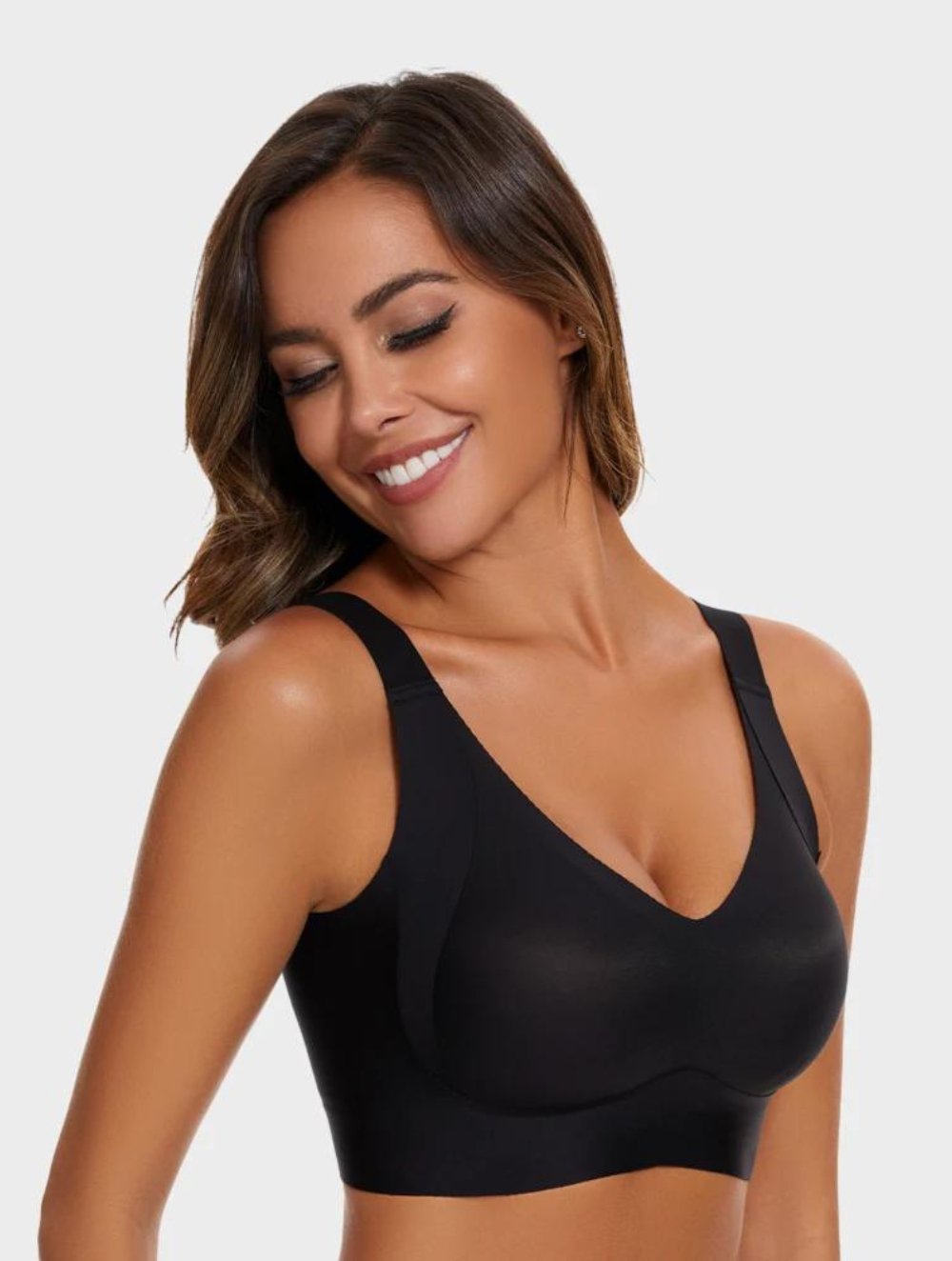 Daily Comfort Wireless Shaper Bra (Black) - GetLivetta