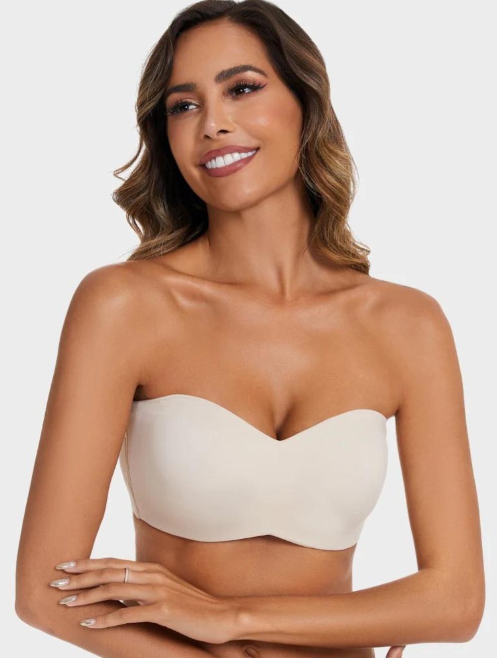 Full Support Non-Slip Convertible Bandeau Bra - GetLivetta