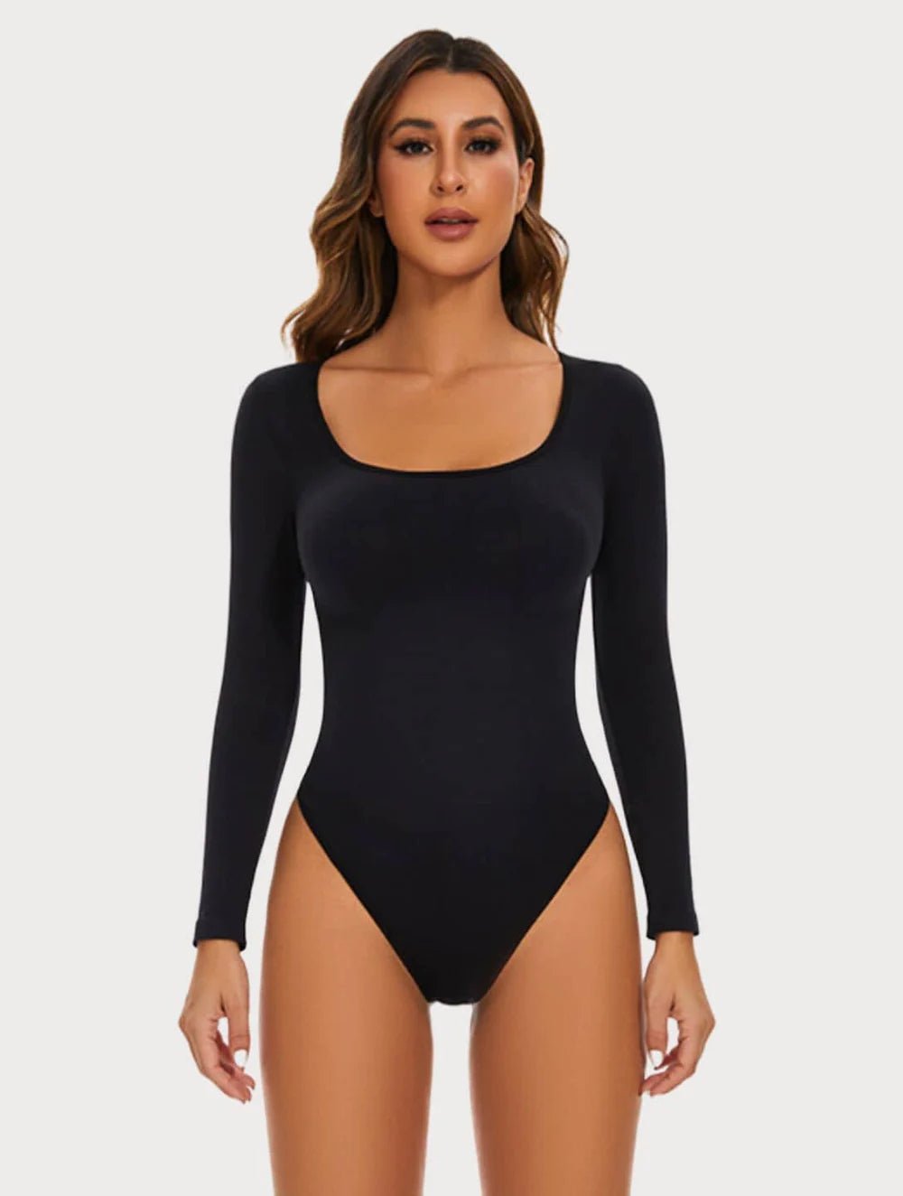 Long Sleeve Thong Bodysuit - GetLivetta