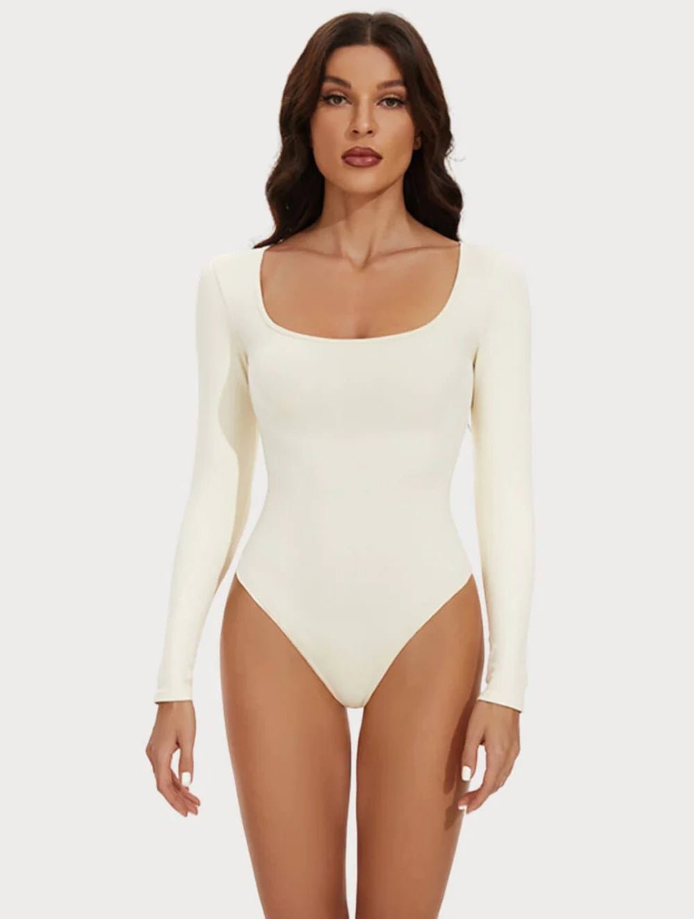 Long Sleeve Thong Bodysuit - GetLivetta