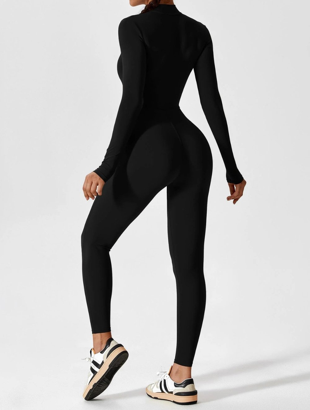 Long Sleeve Zipper Jumpsuit - GetLivetta