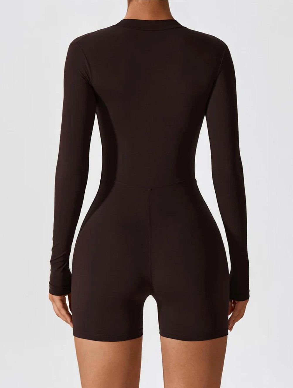 Long Sleeve Zipper Romper - GetLivetta