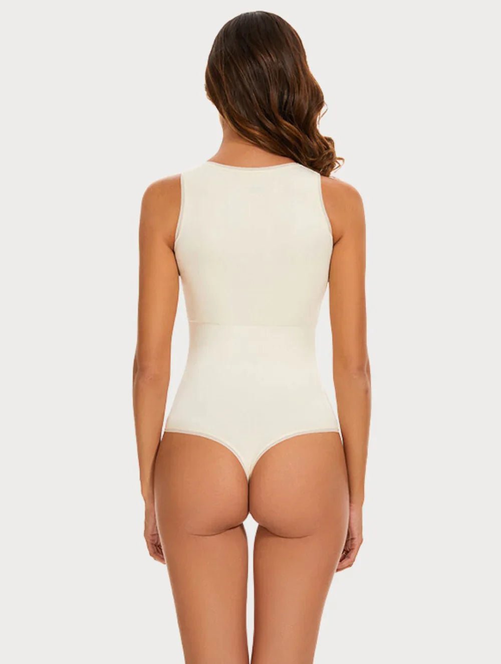 Round Neck Thong Bodysuit - GetLivetta