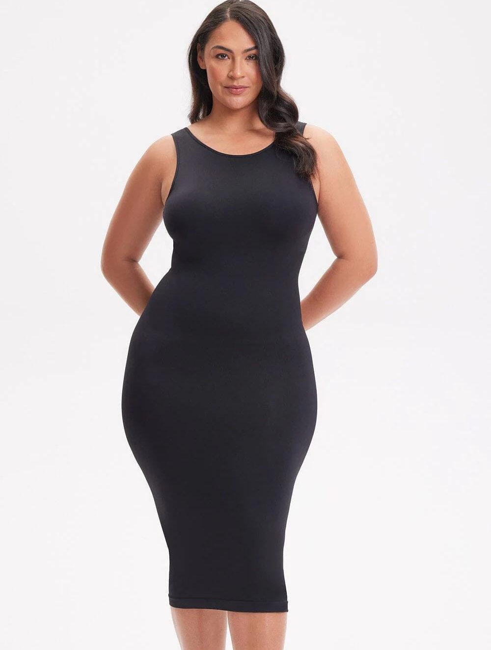 Shapewear Halter Midi Dress - GetLivetta