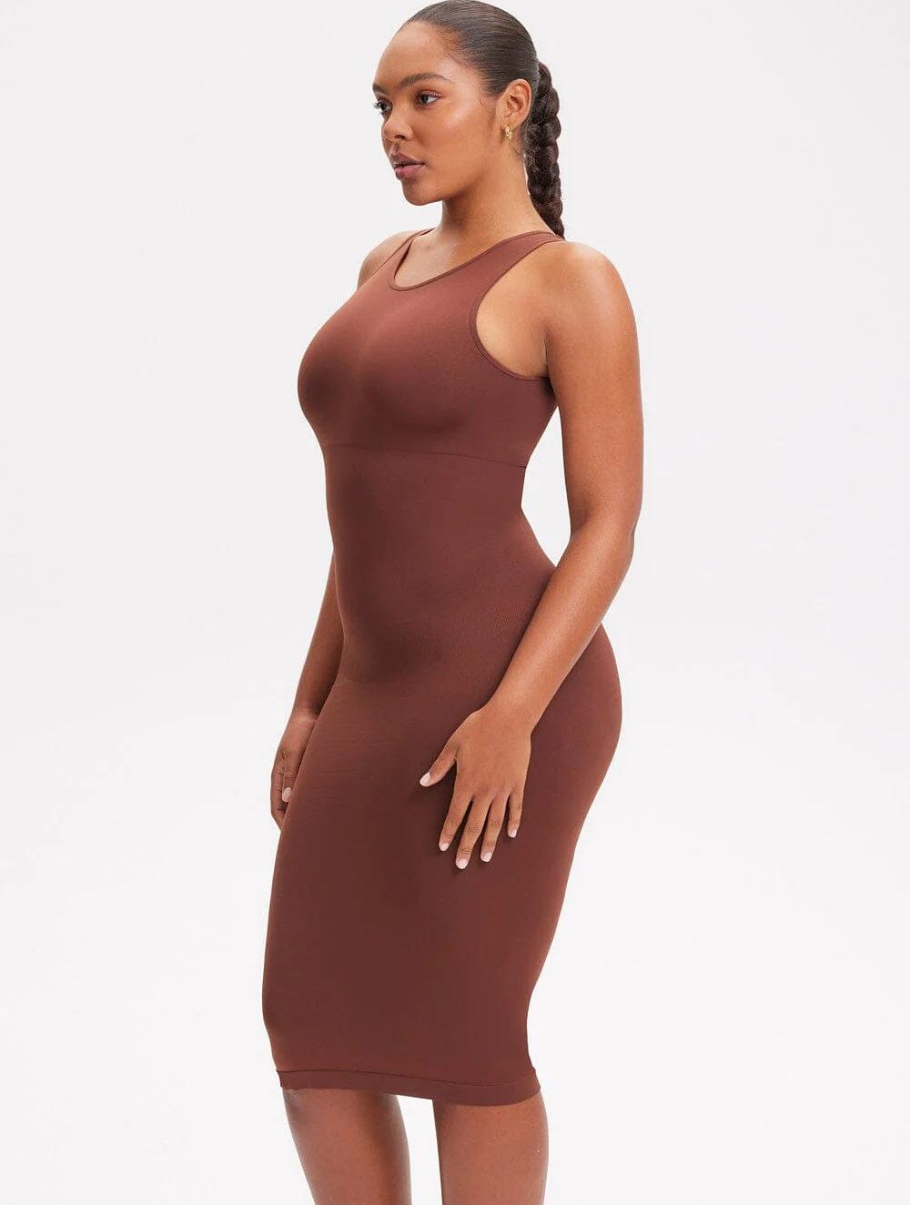 Shapewear Halter Midi Dress - GetLivetta