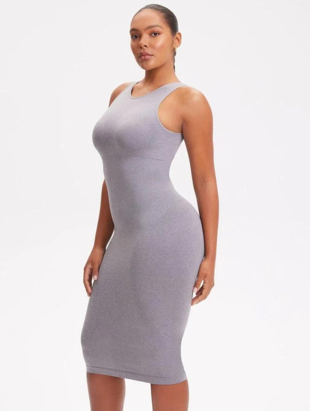 Shapewear Halter Midi Dress - GetLivetta