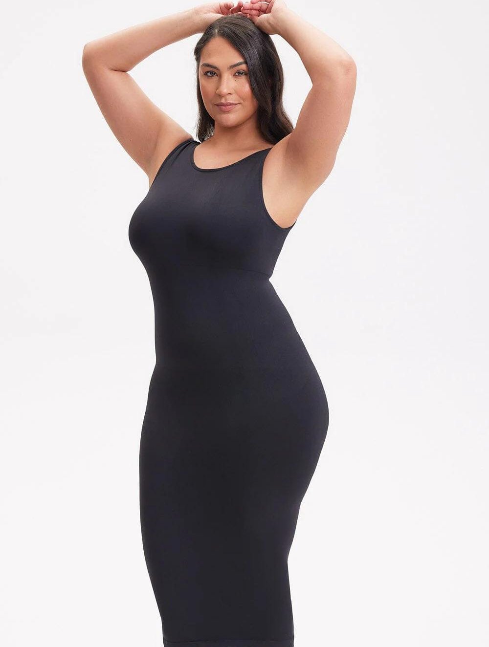 Shapewear Halter Midi Dress - GetLivetta