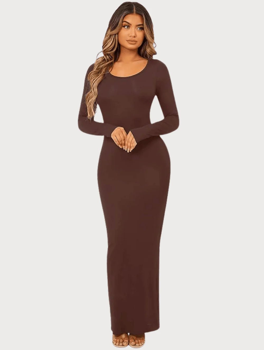 Shapewear Long Sleeve Dress - GetLivetta