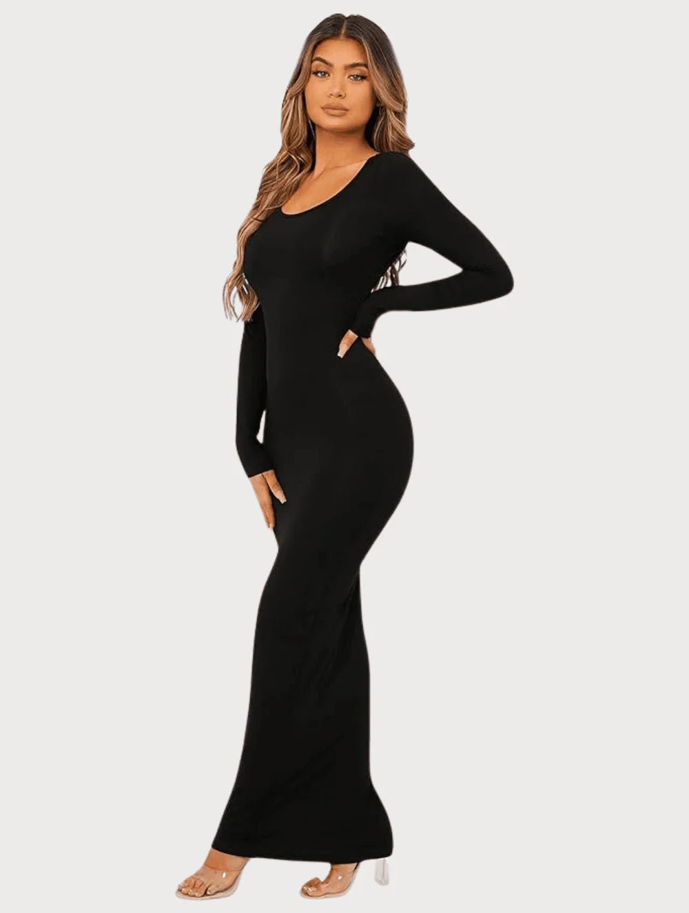 Shapewear Long Sleeve Dress - GetLivetta