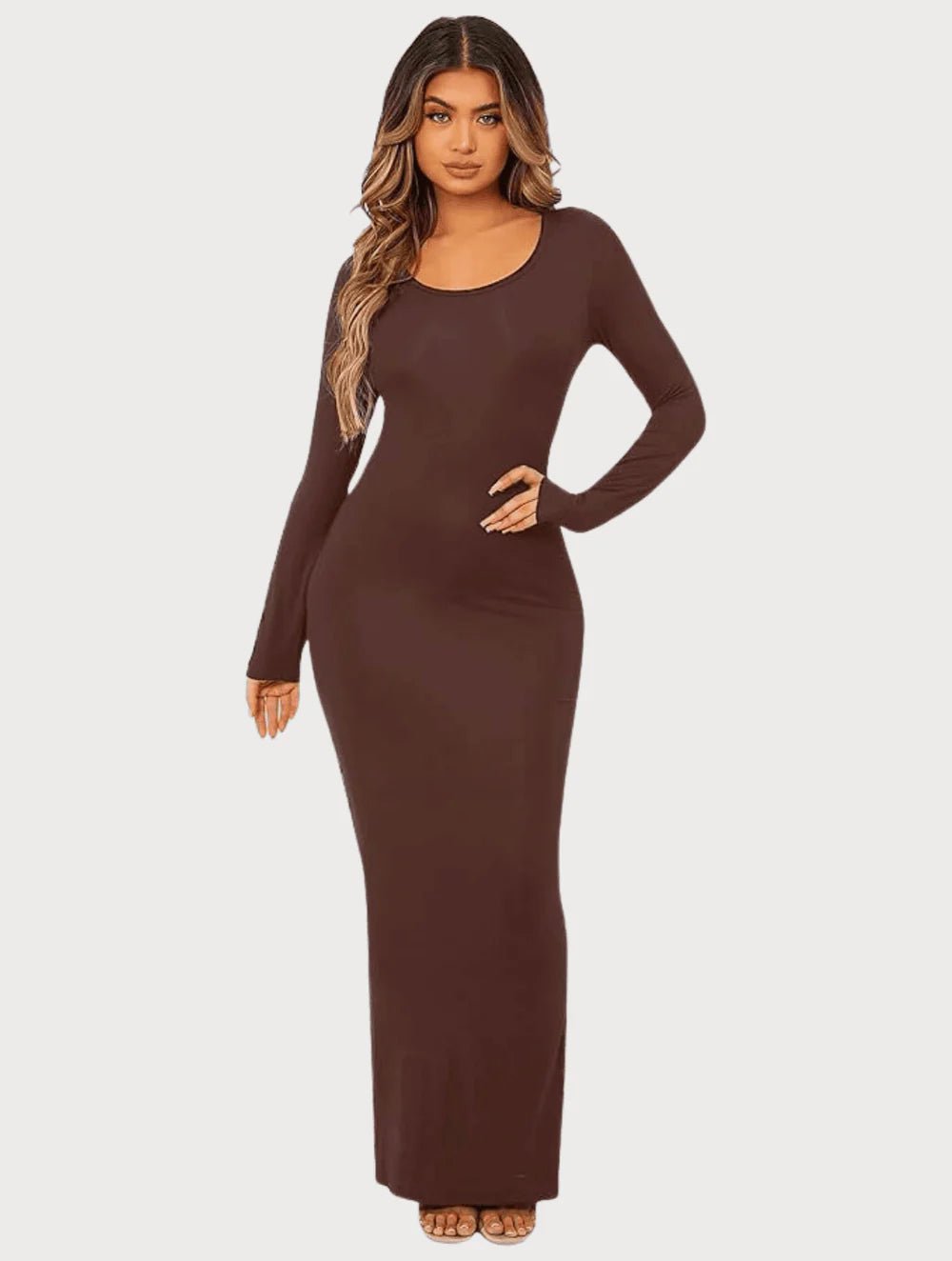 Shapewear Long Sleeve Dress - GetLivetta