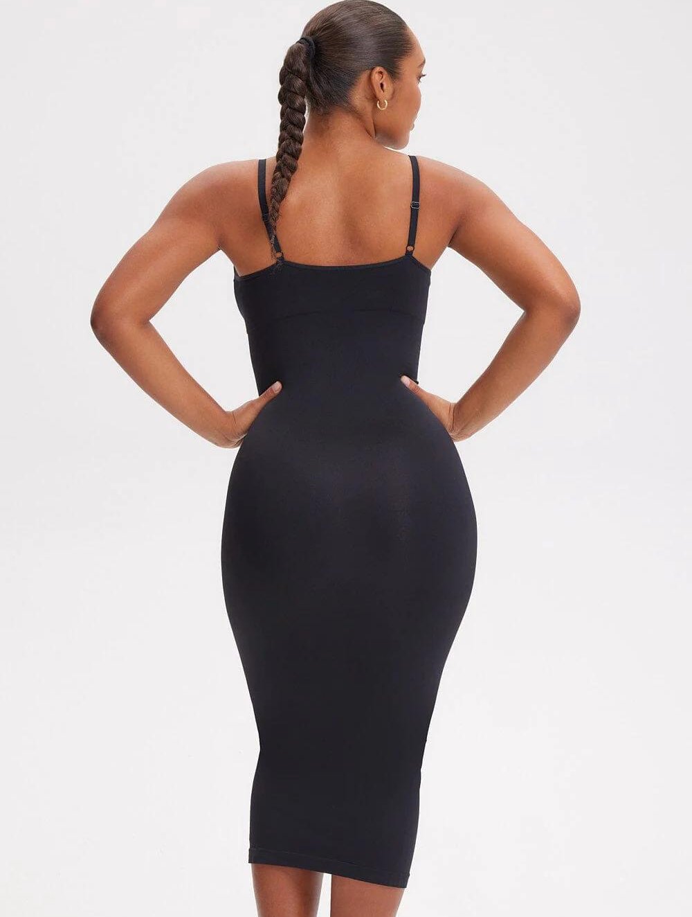 Shapewear V-neck Midi Dress - GetLivetta