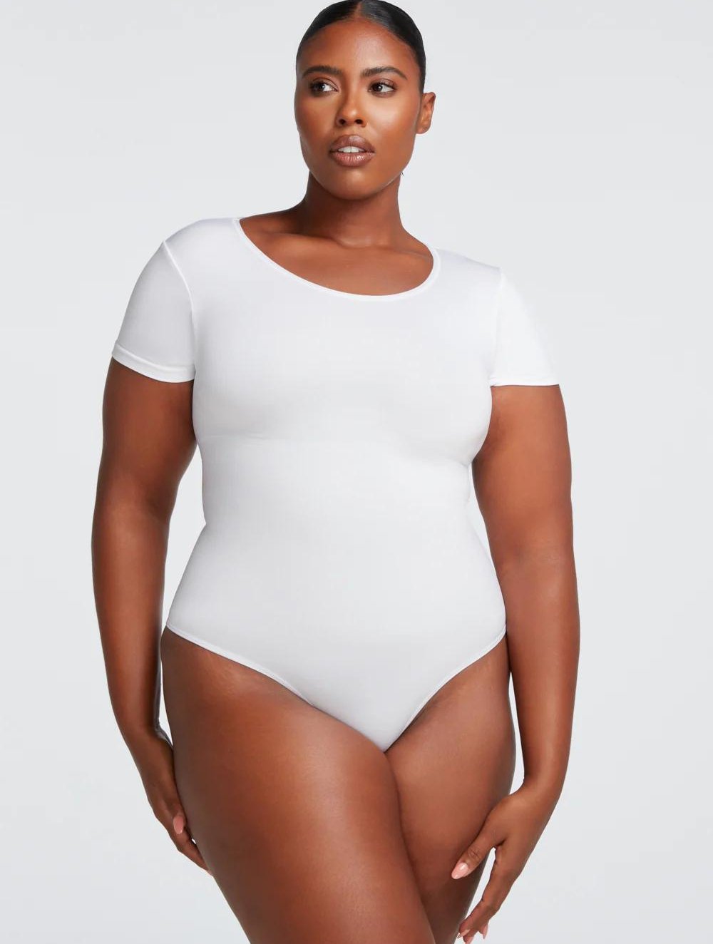 Short Sleeve Thong Bodysuit - GetLivetta