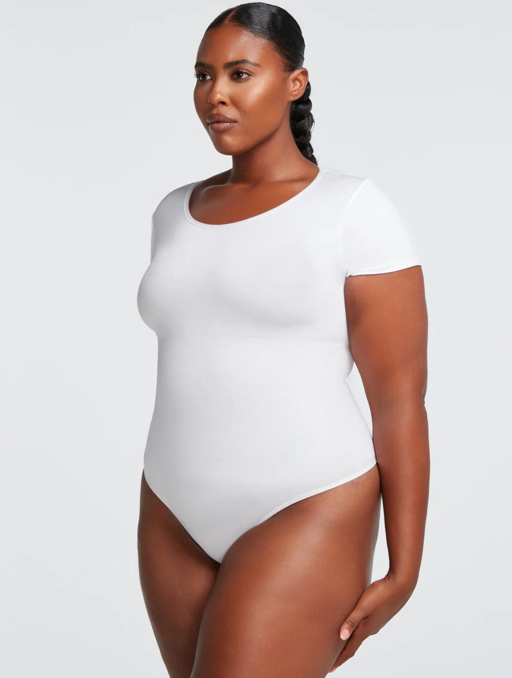 Short Sleeve Thong Bodysuit - GetLivetta