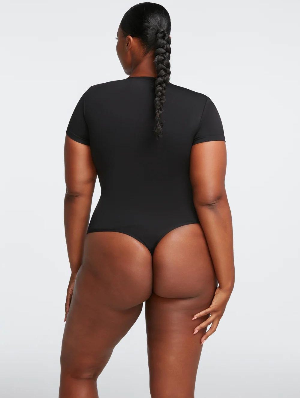 Short Sleeve Thong Bodysuit - GetLivetta