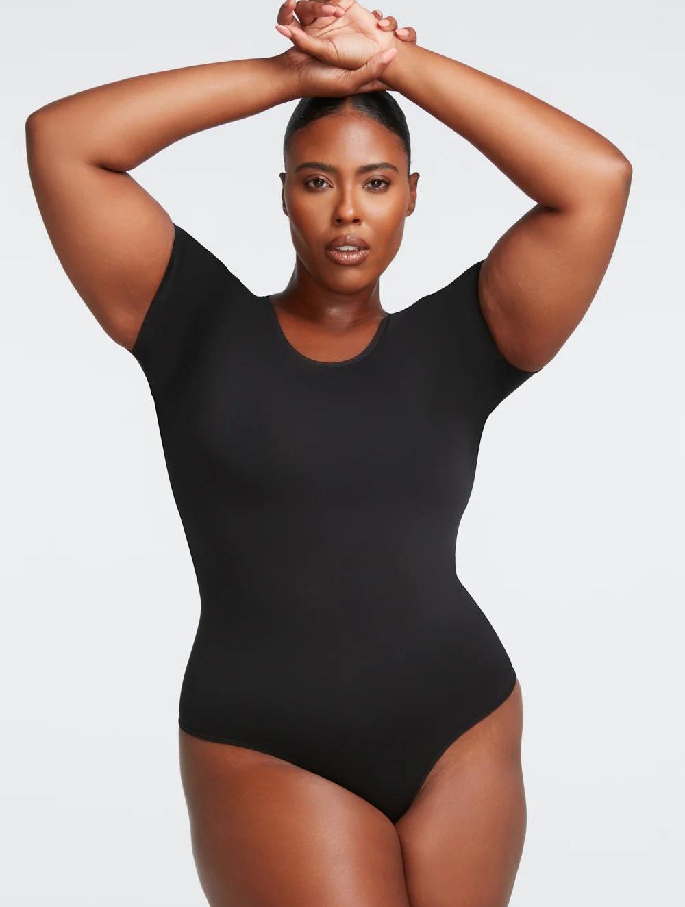 Short Sleeve Thong Bodysuit - GetLivetta