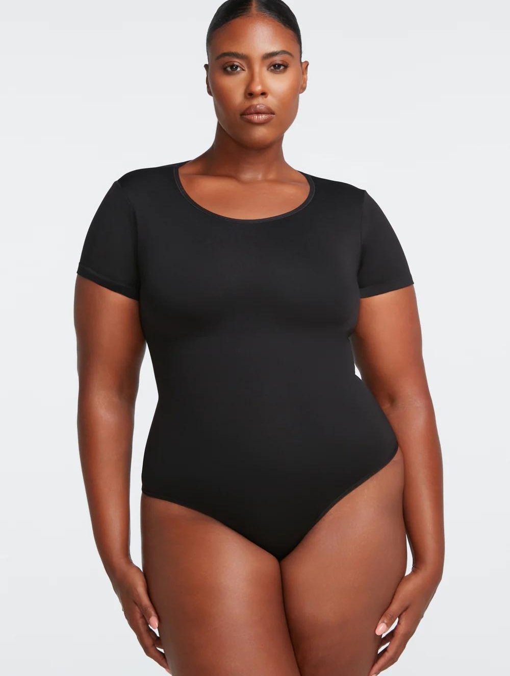 Short Sleeve Thong Bodysuit - GetLivetta