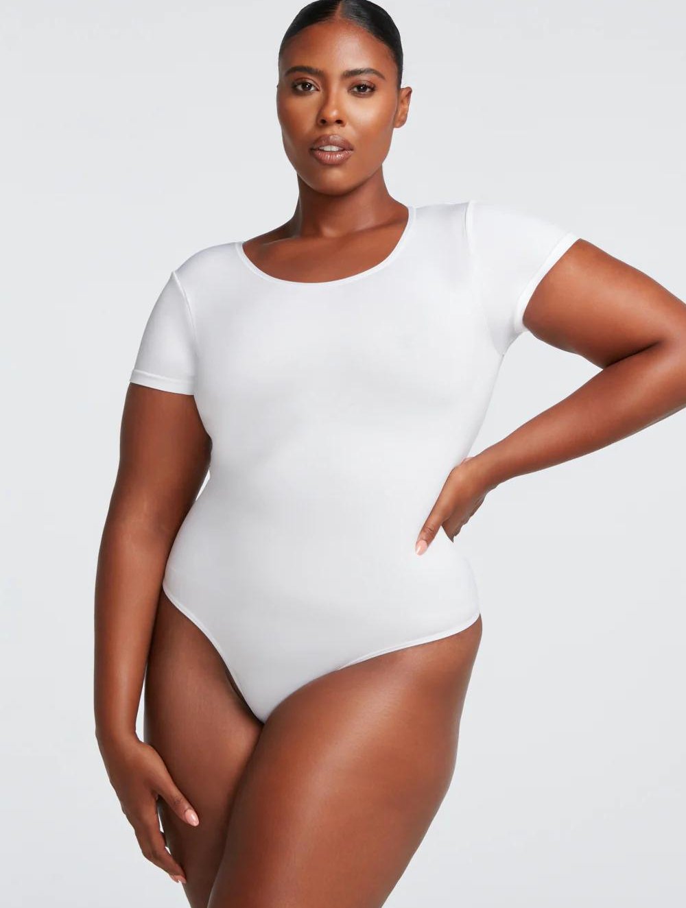 Short Sleeve Thong Bodysuit - GetLivetta