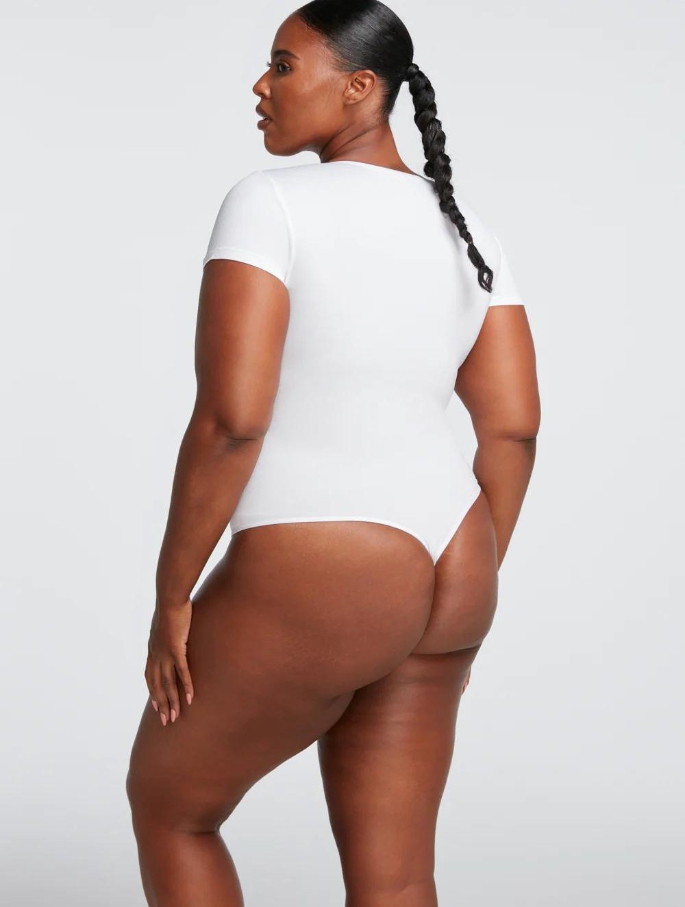 Short Sleeve Thong Bodysuit - GetLivetta