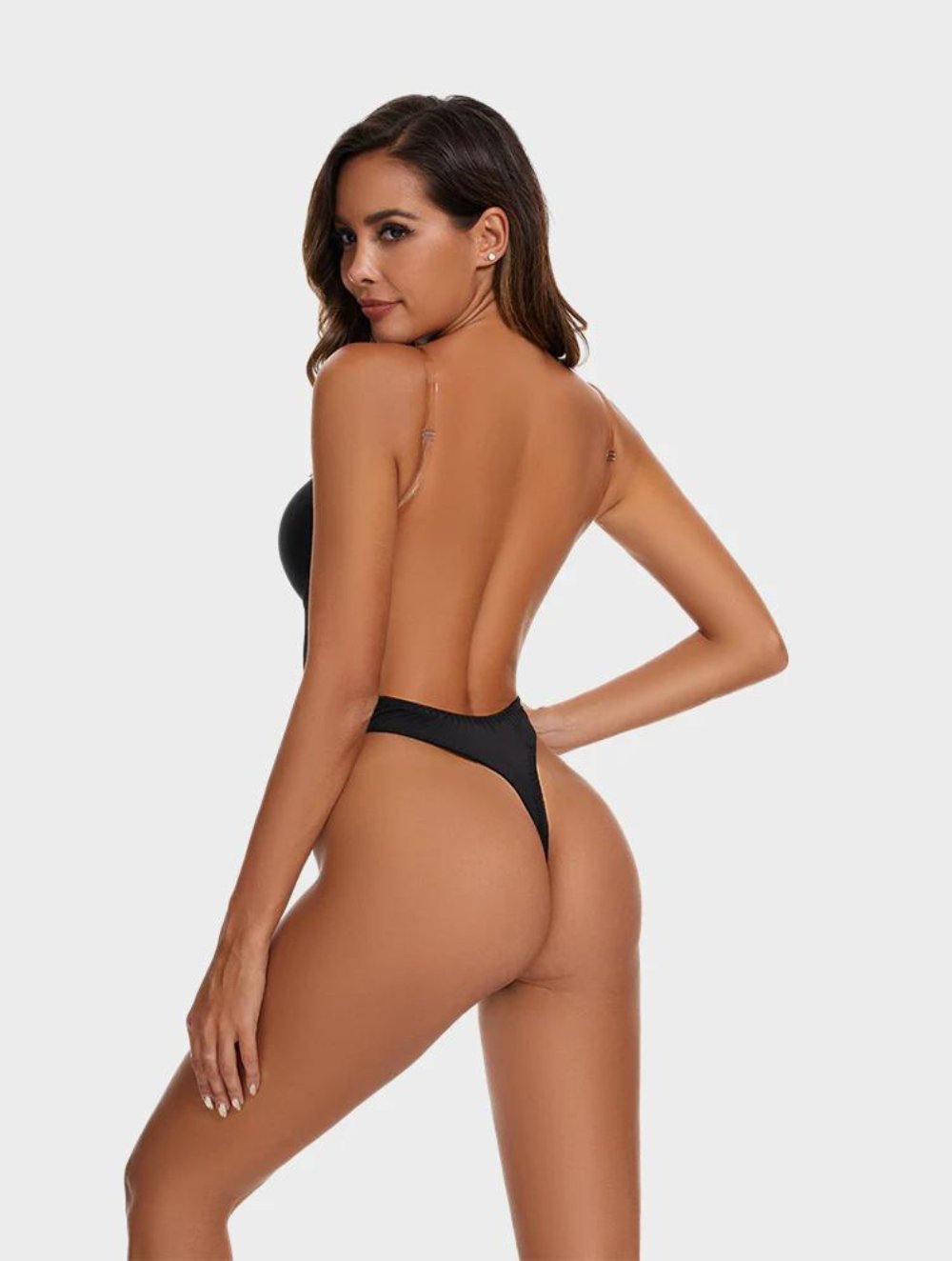 Strapless U Plunge Thong Bodysuit - GetLivetta